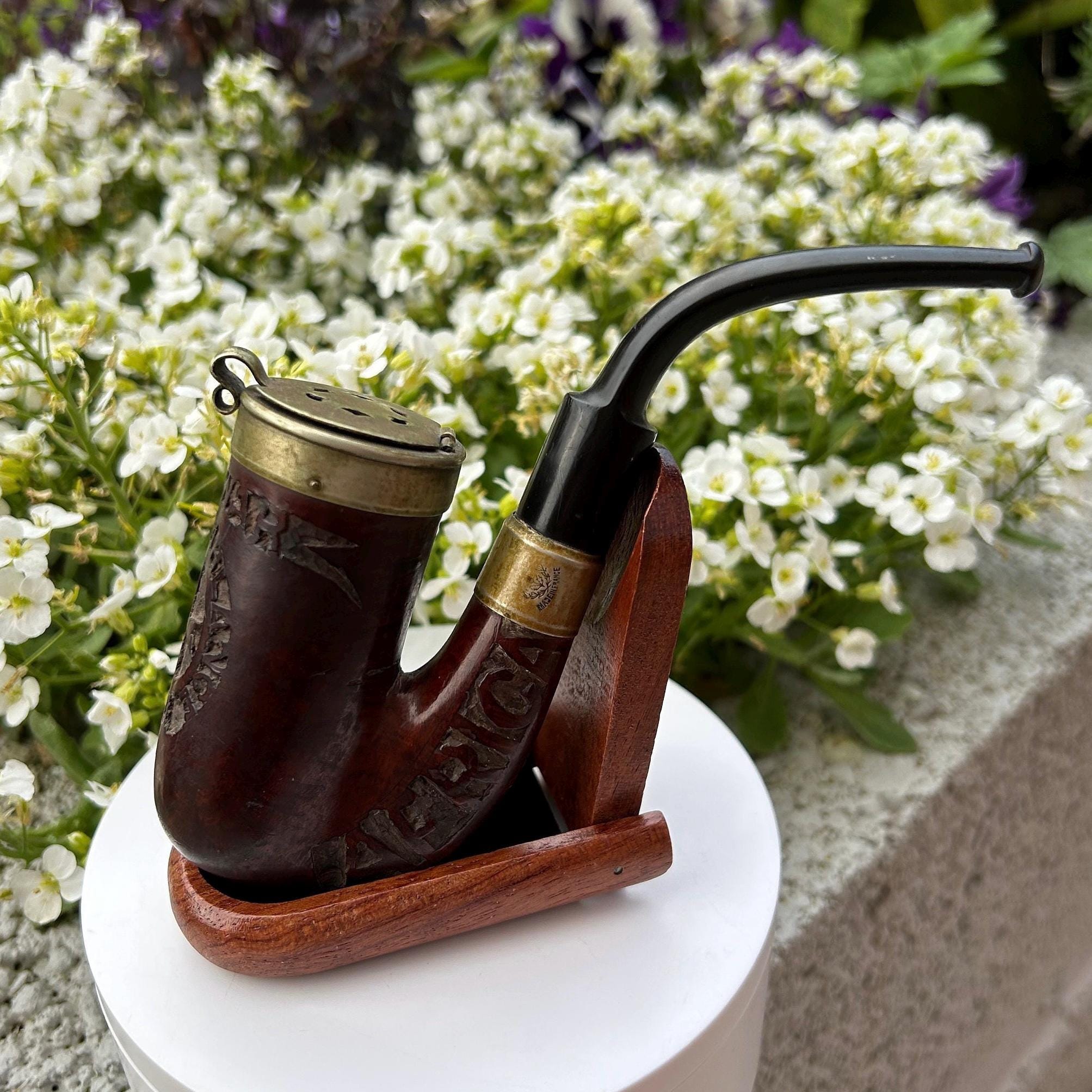 tobacco pipe set 7 Day Root Briar Set with Case Tobacco Pipe