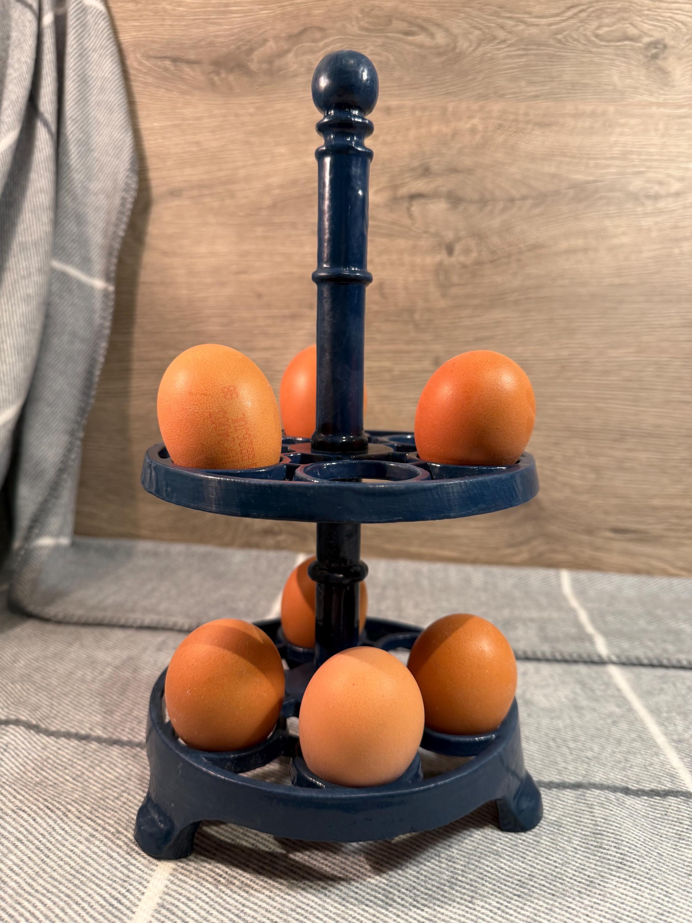 EGG HOLDER Cast Iron Rustic Old Vintage Style Farmhouse Country Cottage Kitchen Egg Stand Holder Tray Rack Wall Mounted - Canada
