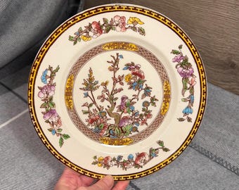Vintage 23cm Indian Tree Washington Pottery Plate Made in England | Traditional English Collectibles | Iconic Pottery Patterns Kitchenalia