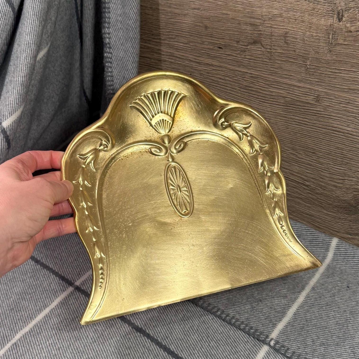 Vintage Joseph Sankey and Sons JS&S Solid Brass Art Nouveau
