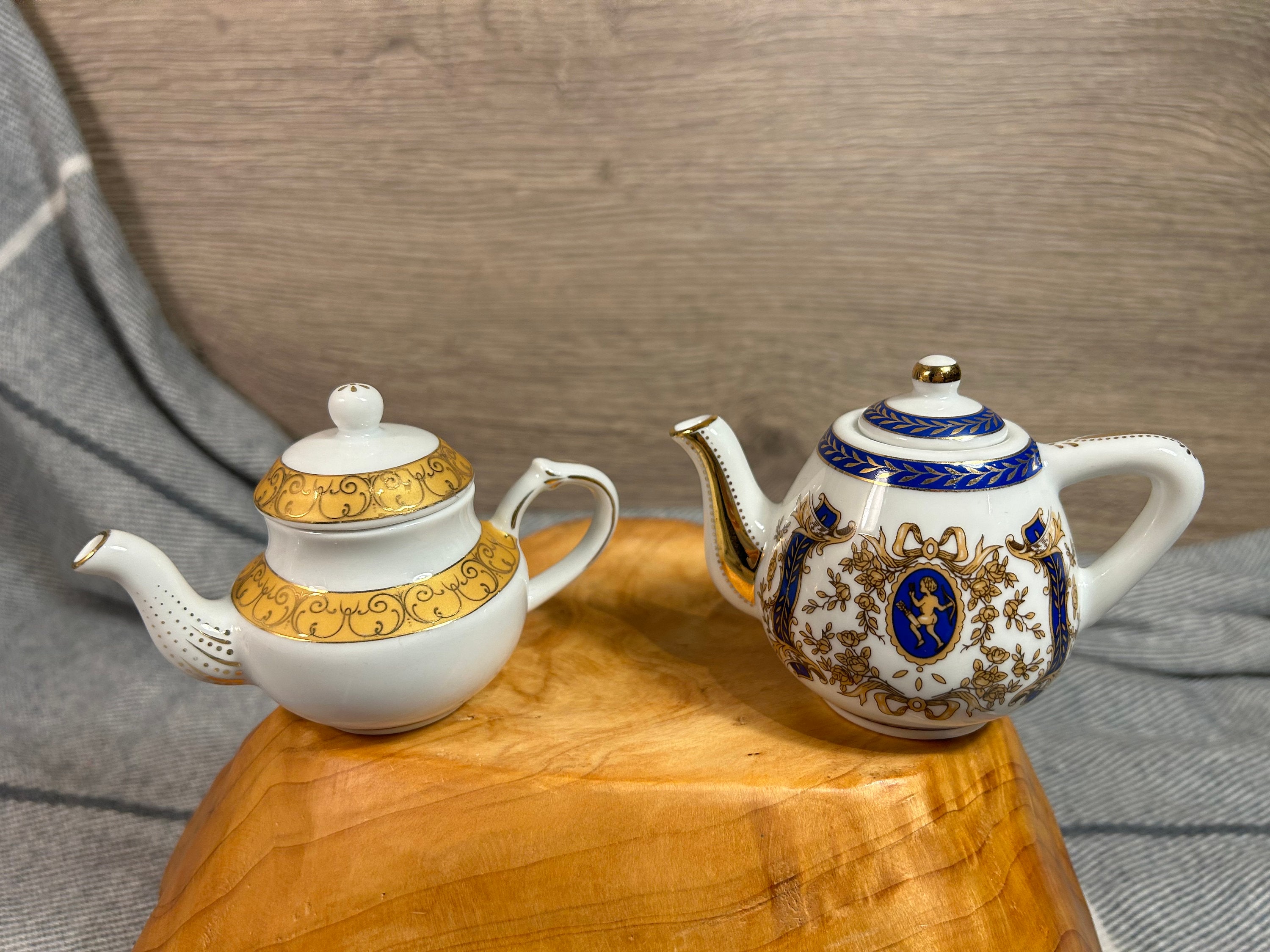 Porcelain Art社製 アンティーク ミニチュアティーポット Miniature Teapot Special Edition - Etsy