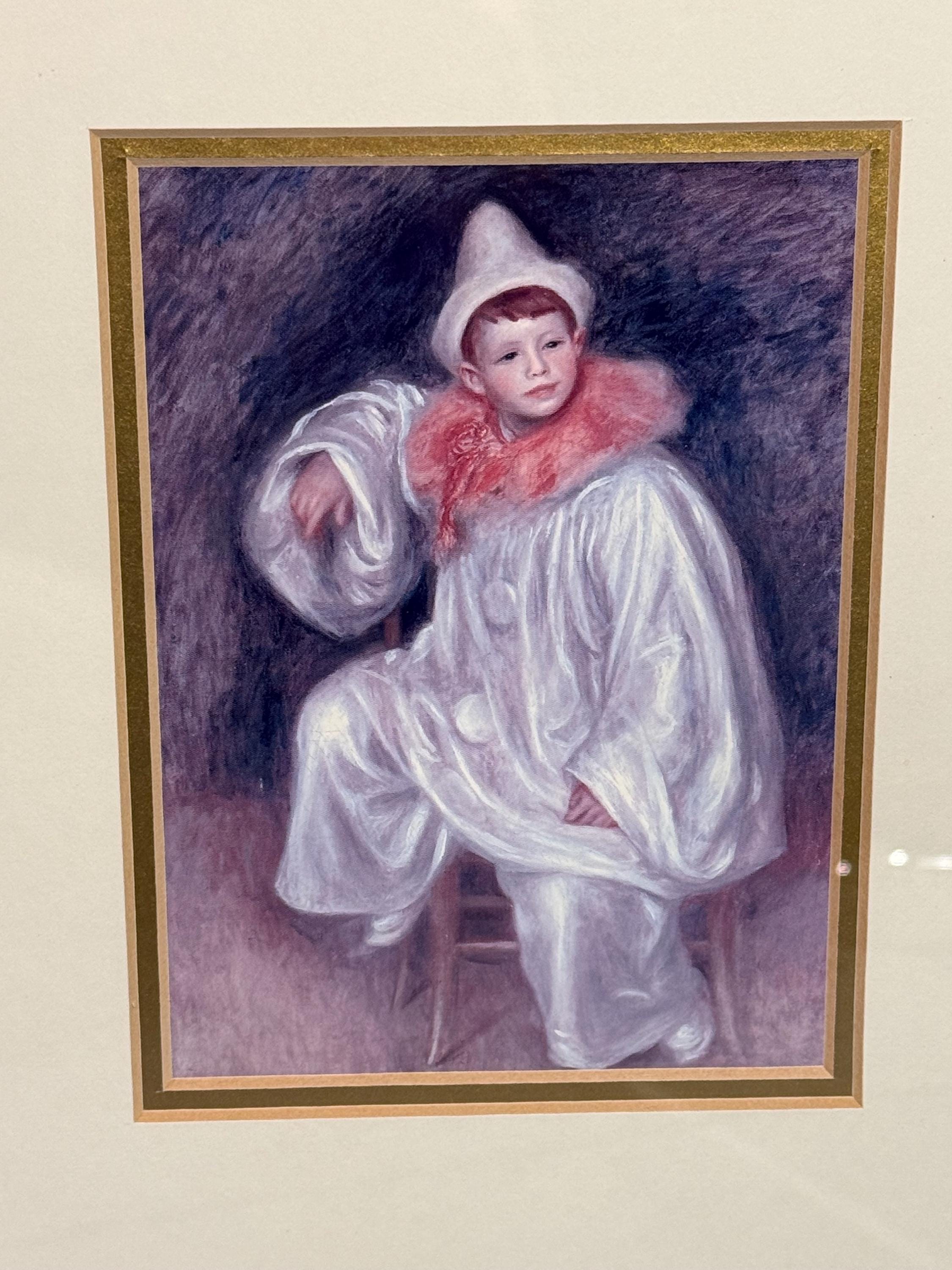 Vintage 1905 Le Pierrot Blanc Pierre the White Pierrot by Auguste