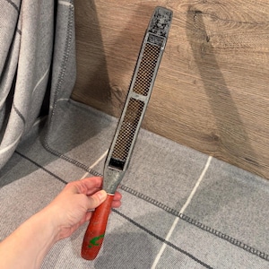 Vintage Stanley 101A Surform Reg Des No 925655 Red Plastic Handle Rasp File Made in England| Rustic Patinated, Old, Rusty & Worn Trade Tools