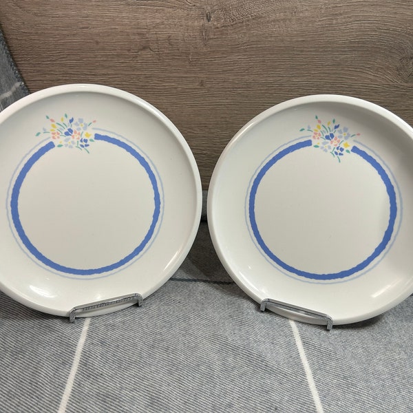 Vintage Melamina by Style Per Alimenti Made In Italy Melamine Plastic Plates | Retro Italian Picnicware | 1990s White Travel Camping Plates