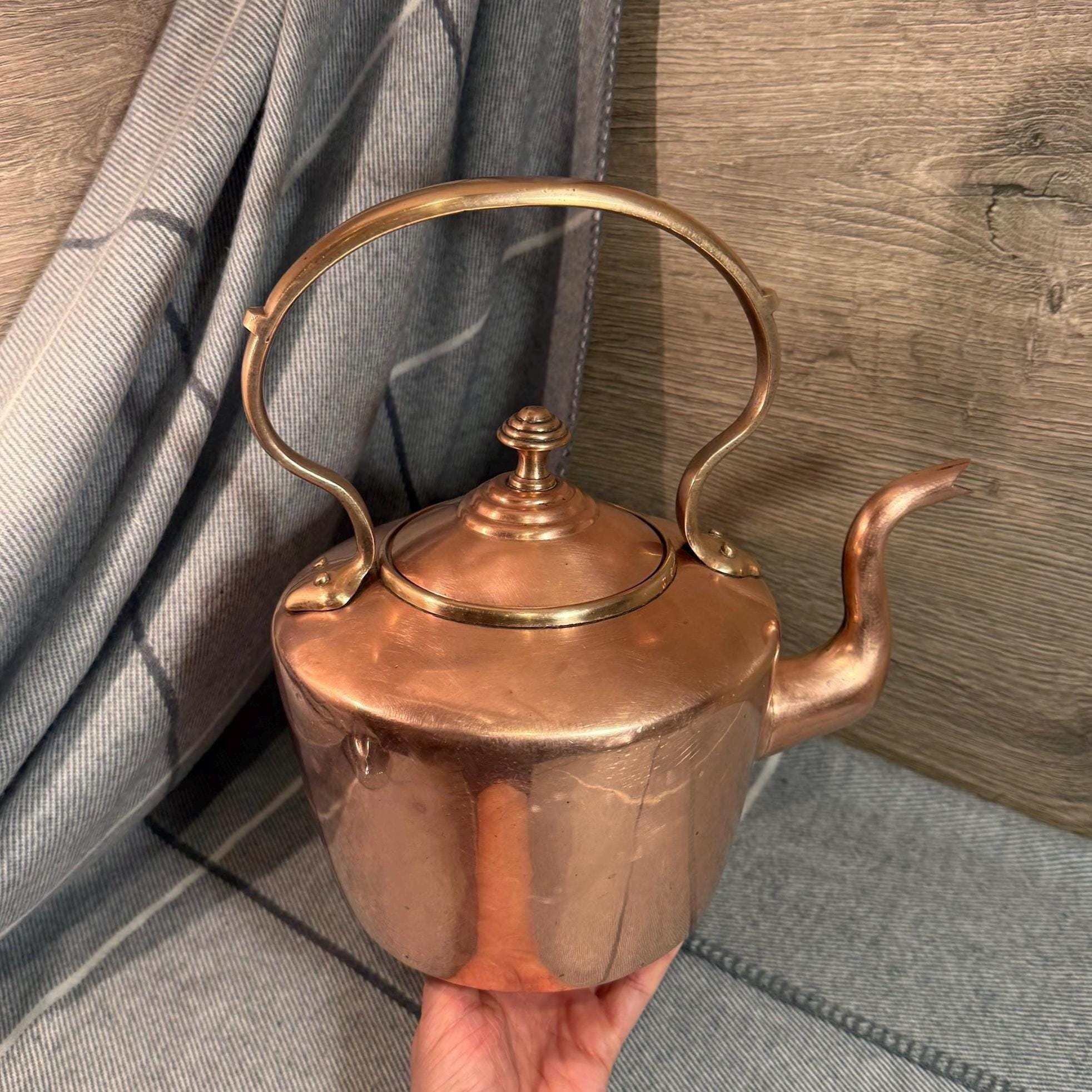 Vintage E V Wilkes 19th Century Antique Victorian Large Copper