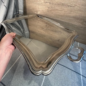 Vintage Guy Degrenne Made in France Stainless Steel Serving Tray | French Inox 18-8 Large Rectangular Server | Classy Parisian Collectibles