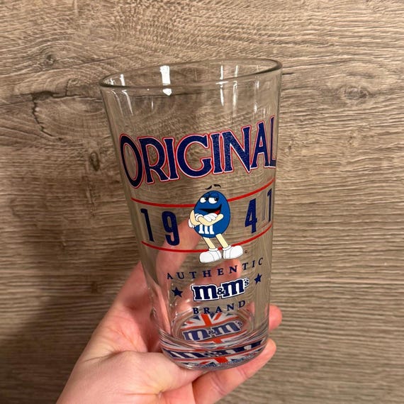 Vintage M&m's Original 1941 Authentic Brand Glass Made in USA