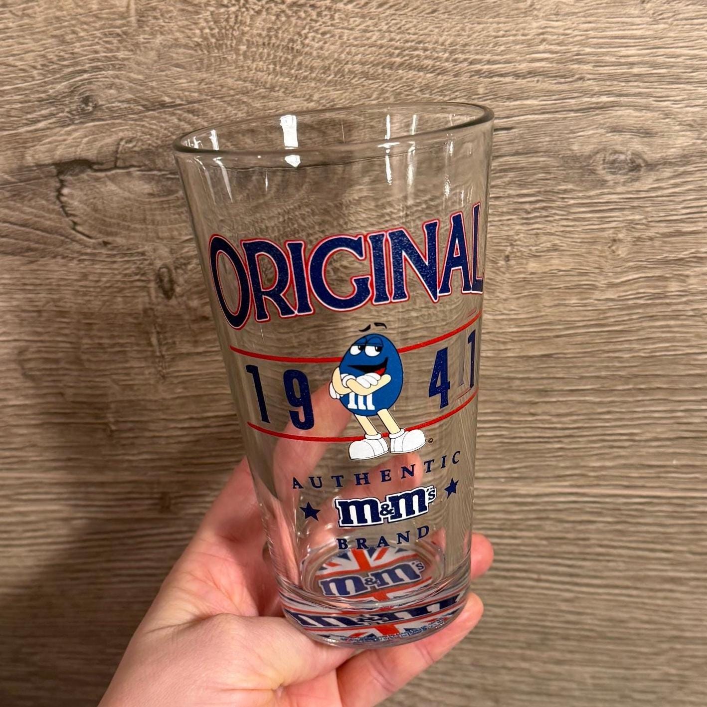 Vintage M&m's Original 1941 Authentic Brand Glass Made in USA