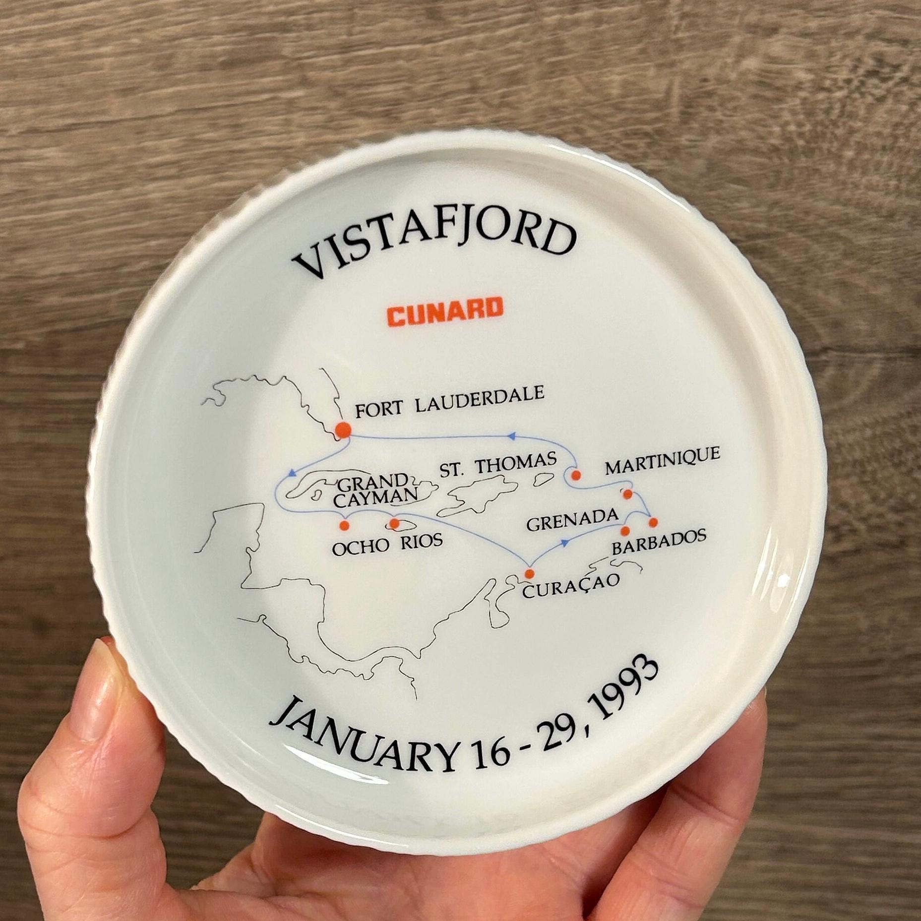 Vintage January 16-29 1993 Cunard Vistafjord Ocean Liner Rosenthal