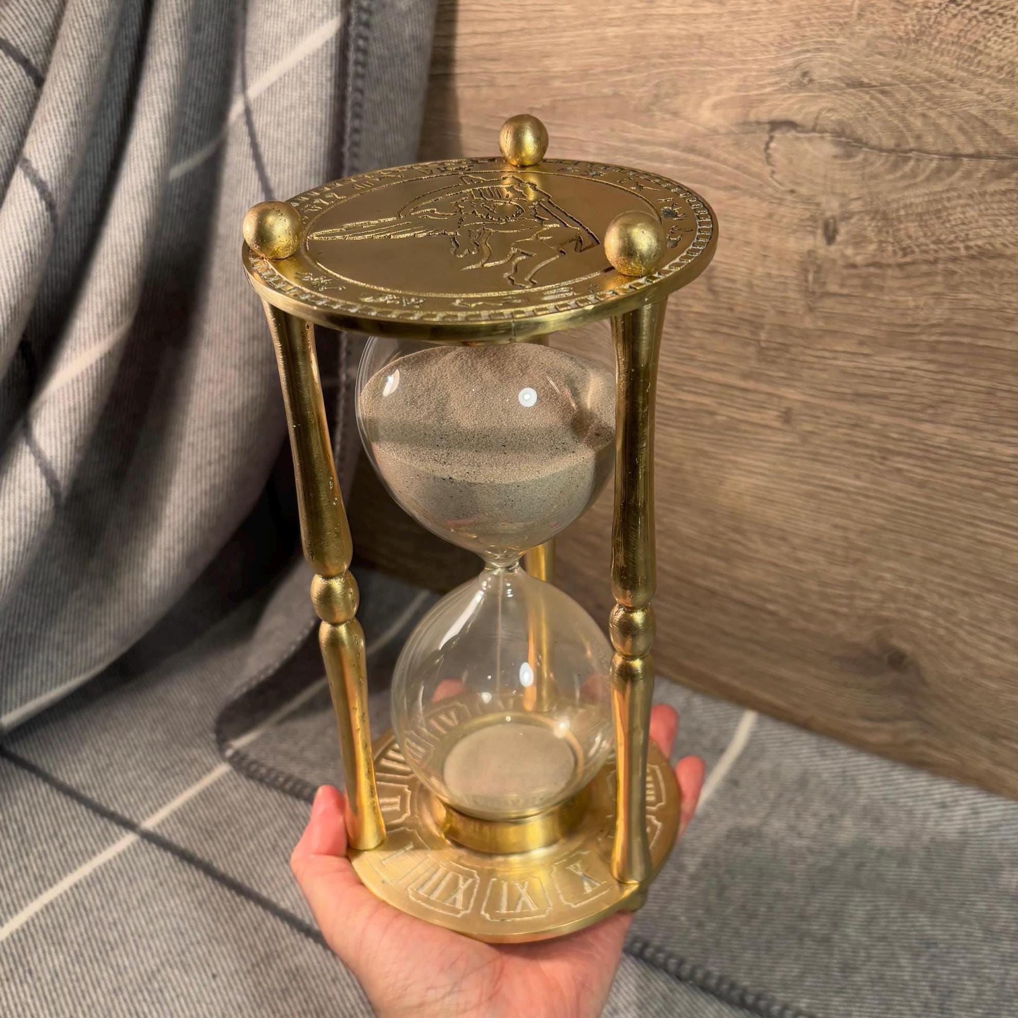 Vintage 1.9kg Large & Heavy Solid Brass Father Time With Scythe