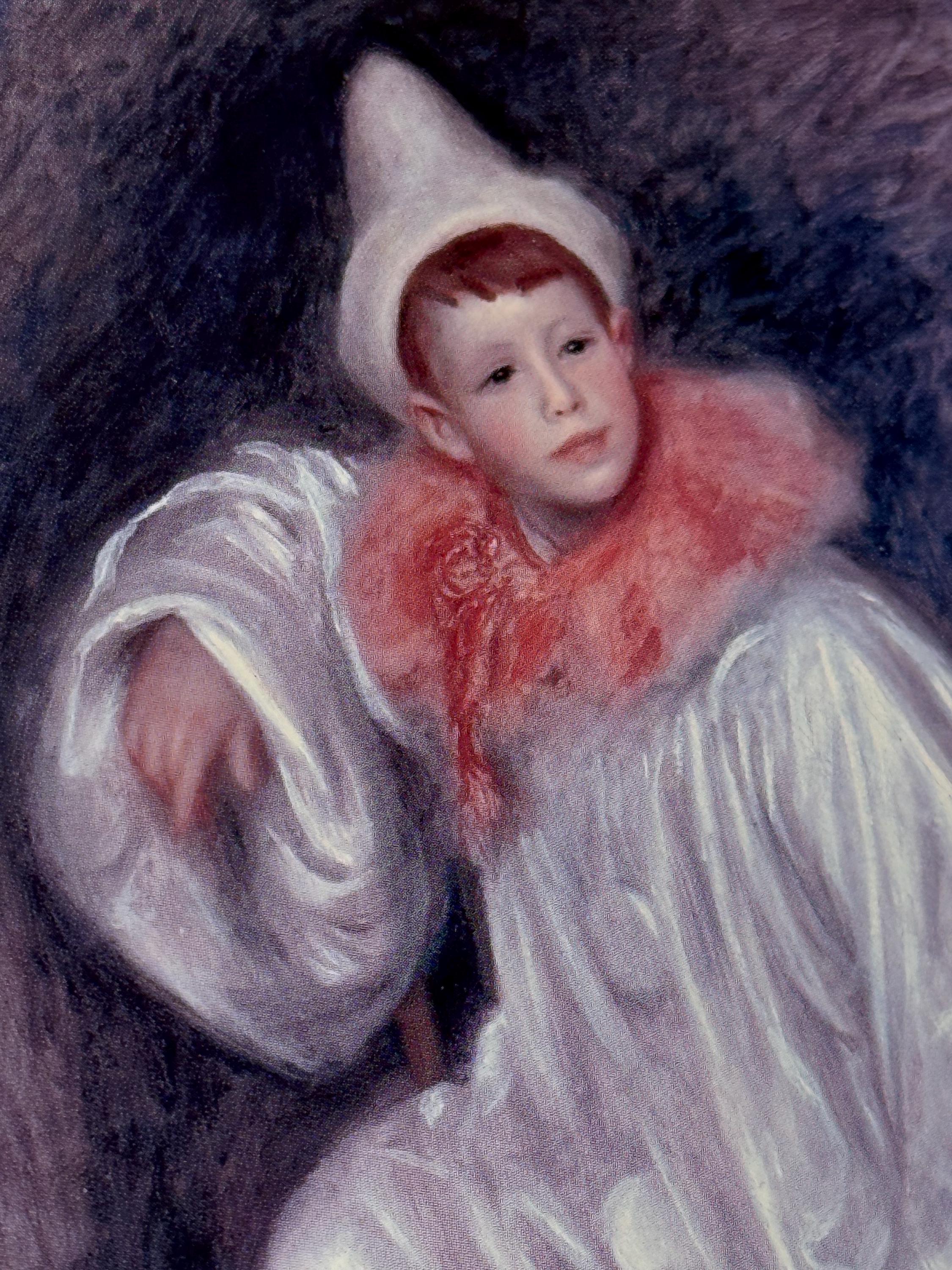 Vintage 1905 Le Pierrot Blanc Pierre the White Pierrot by Auguste