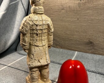 ヴィンテージ中国兵馬俑戦士レプリカ彫刻 | 中国兵士レプリカ像 | 伝統