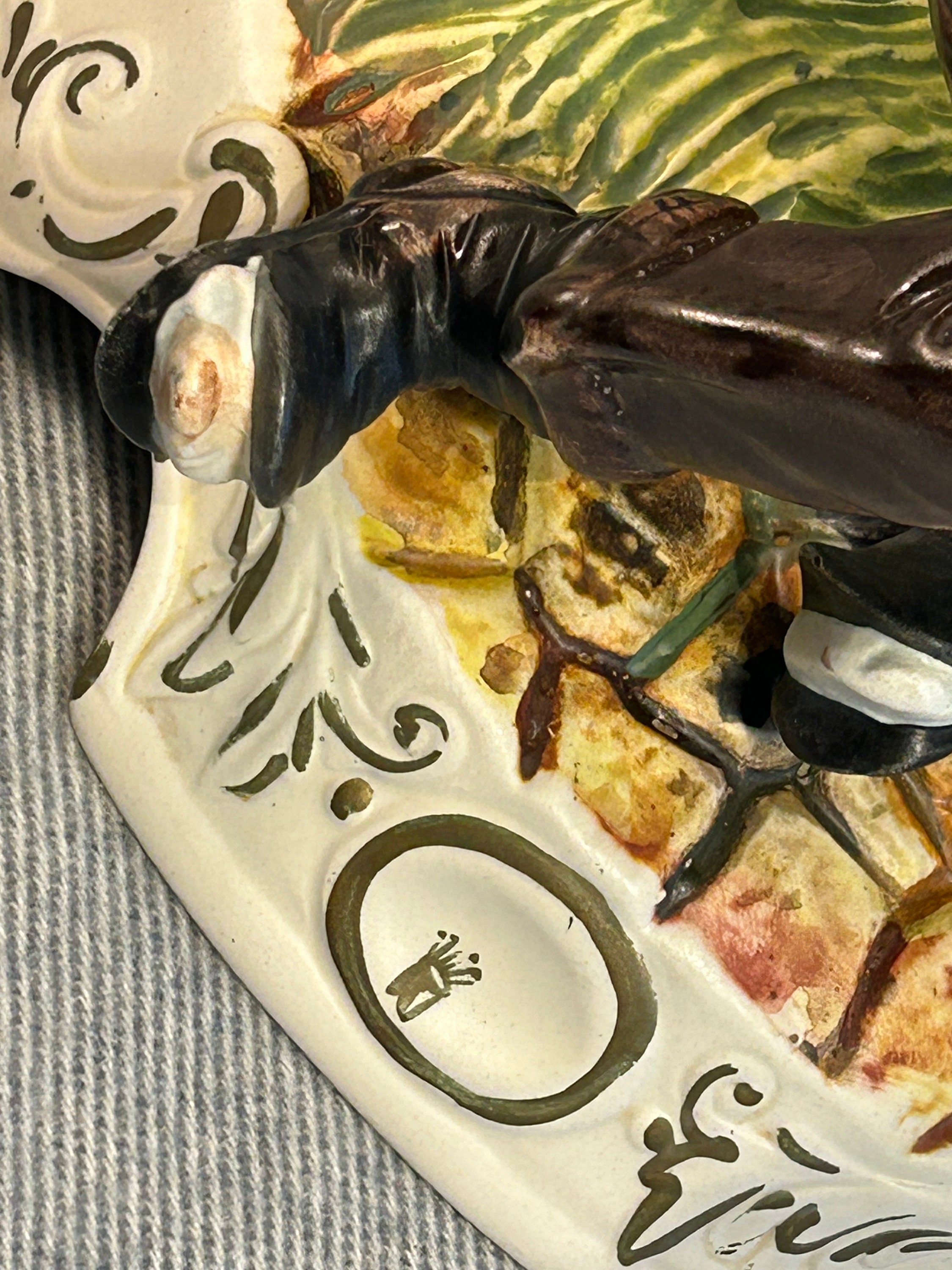 ヴィンテージのコレクターズアイテム、カポディモンテの大型磁器