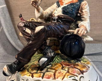 Vintage Collectible Large Capodimonte Porcelain Made in Italy Old