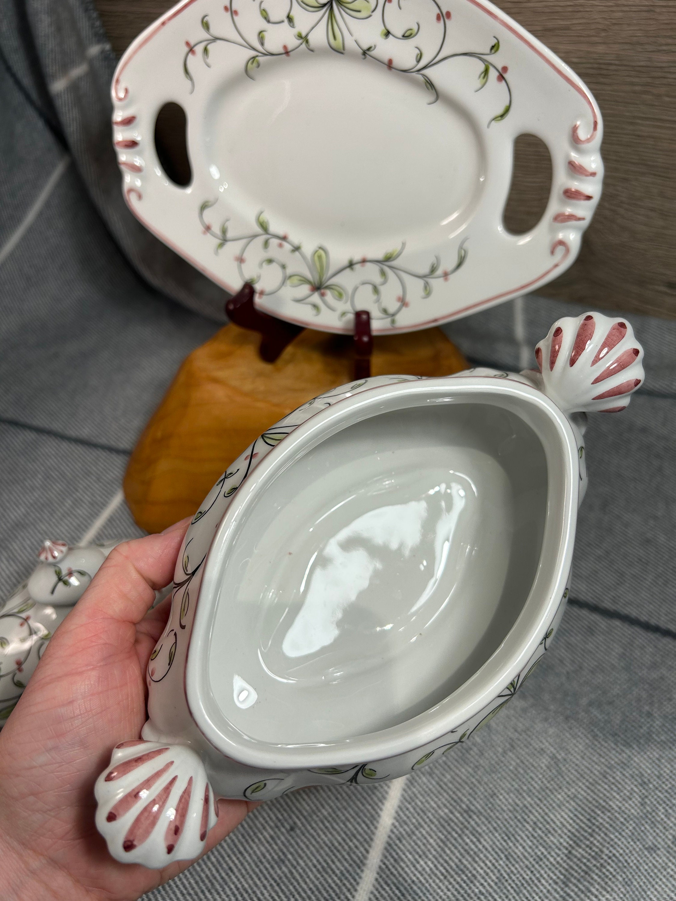 ヴィンテージ ハンドペイント ポルトガル磁器 Anfora Agueda