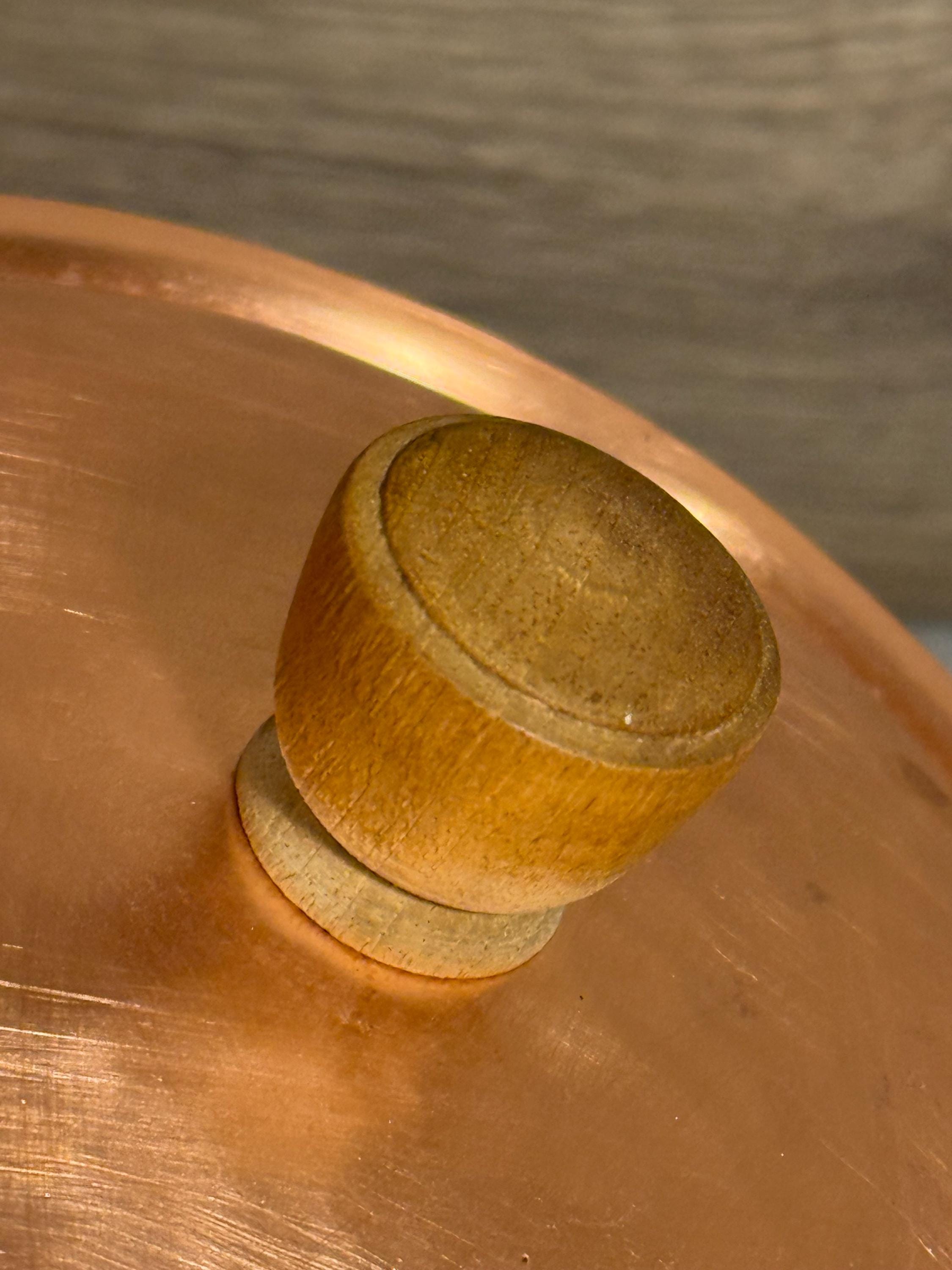 Vintage Stockli Netstal Hammered Copper Swiss Made Lidded Pot With