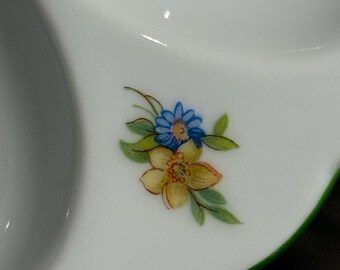 Vintage 1946 Leander RGK China De Bohème Deviled Egg Round Dainty
