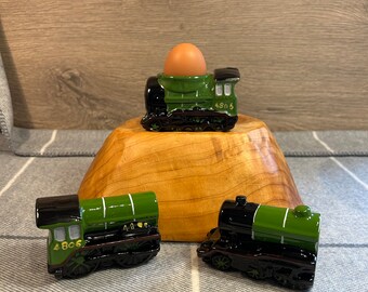 Vintage Hand Painted Train Egg Cup Vintage Hand Painted Train Egg Cup