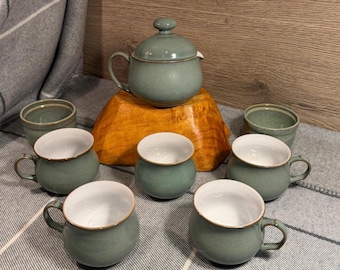 Denby デンビー ティーポット リージェンシーグリーン 英国製 Denby, Regency Green, Teapot, no lid - Etsy 日本