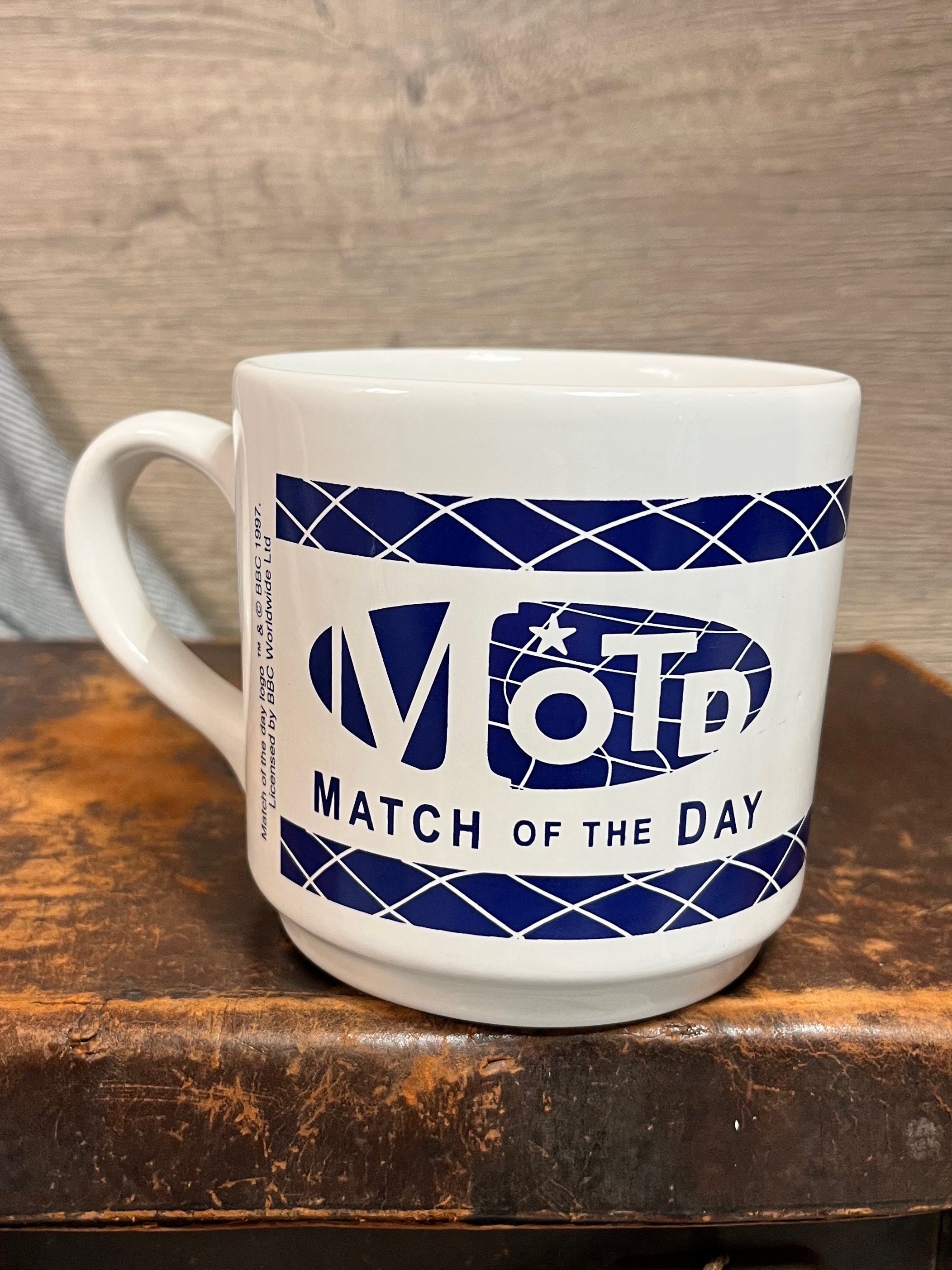 Vintage 1997 Ceramic BBC MOTD 'match of the Day' Large Retro - Main Image