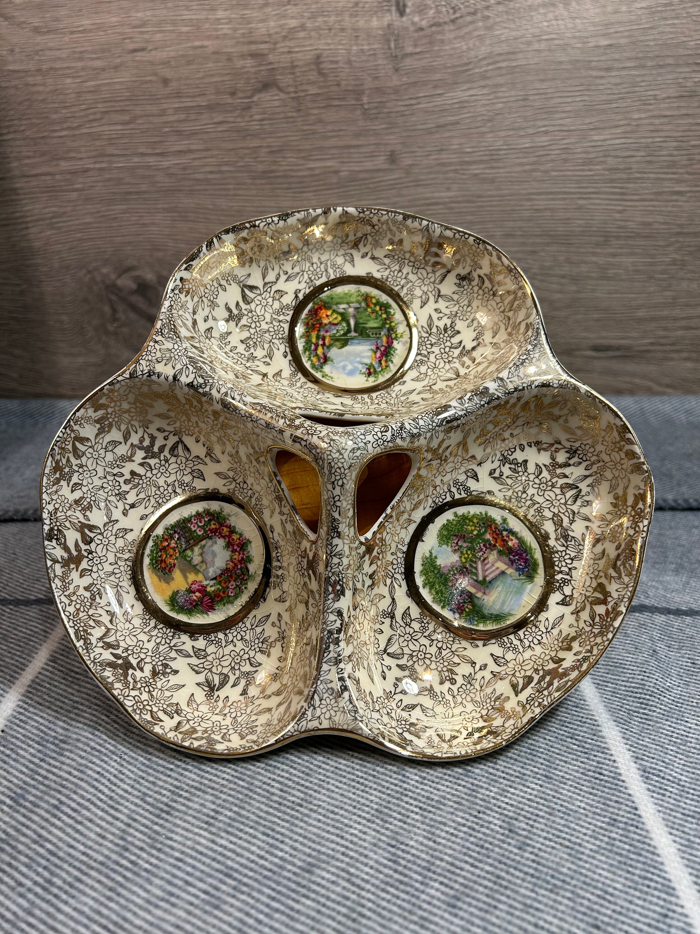 ヴィンテージ 1947 エンパイア イングランド 3 シーン ボウル