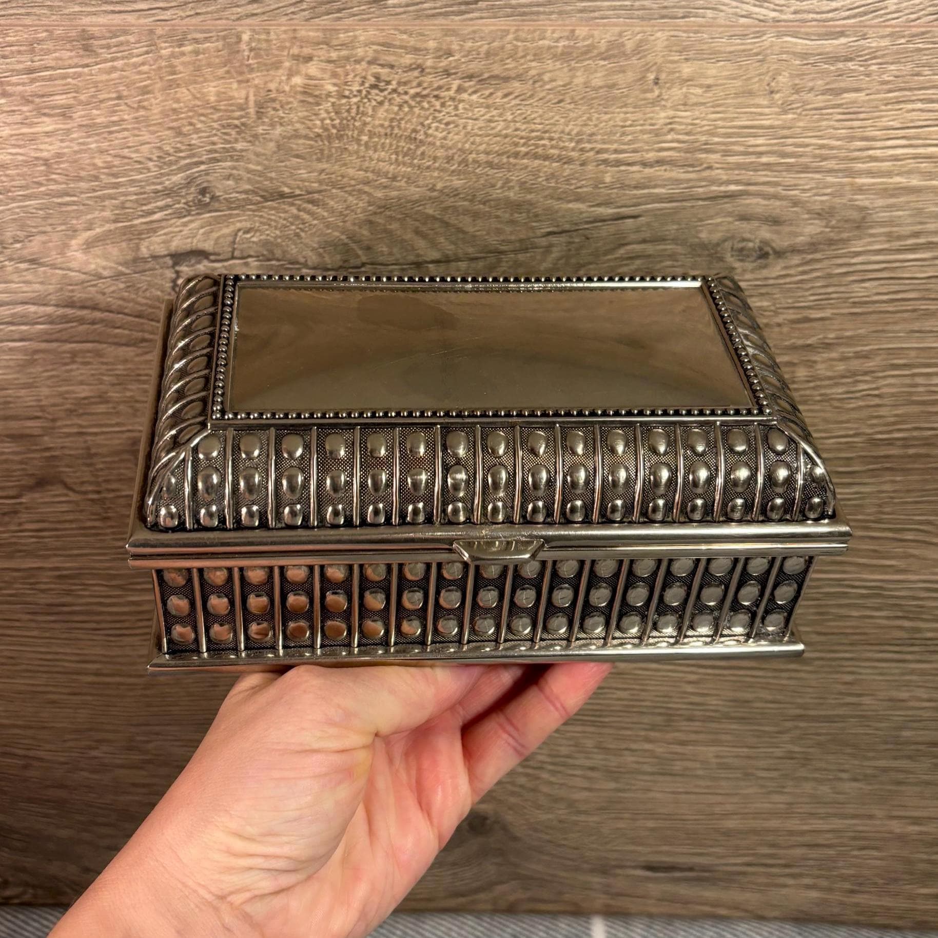 値下げ【ヴィンテージ】アクセサリーBOX Size L - Vintage Jewellery Case Fashion Jewelry Box Zinc