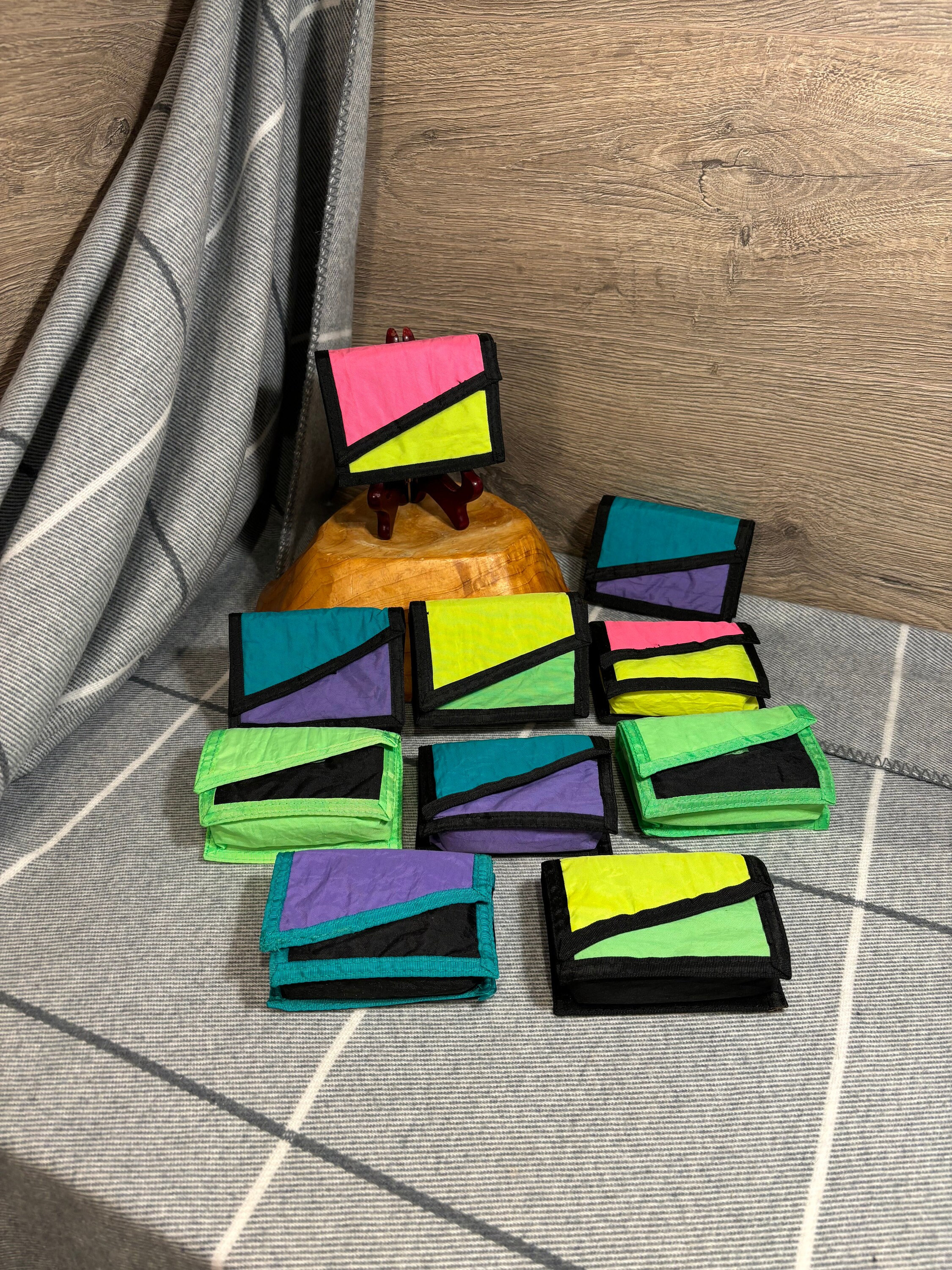 90s Y's Houndstooth Wo Felt wallet 【公式通販】