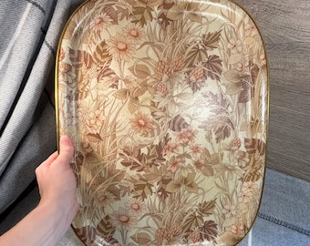 Vintage Chalford Glos Arnold Designs Ltd grote rechthoekige lichtgewicht glasvezeldienblad | Groot theedienblad uit de jaren 70 | Retro MCM-huisdecoratie