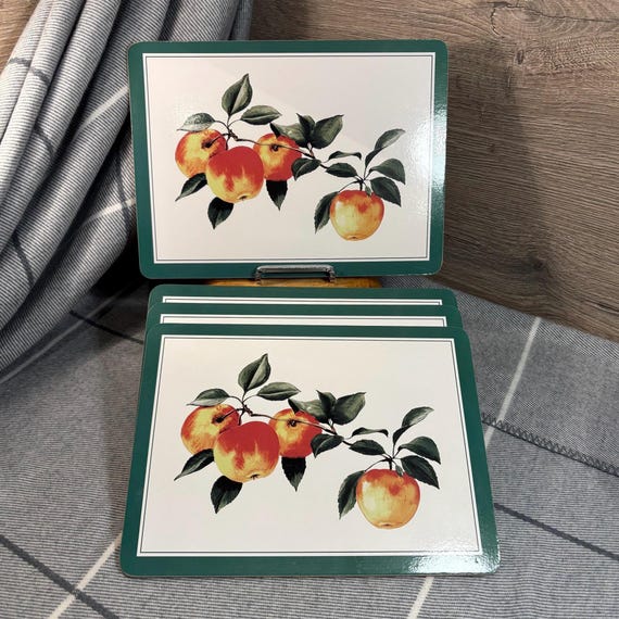 Premier Housewares Platzsets 4er-Set – Aus Kork Mit PVC-Oberfläche, 29x22 Cm, Leicht Zu Reinigen