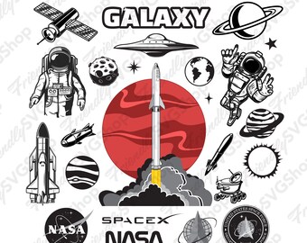 Space Icons Vector Artwork