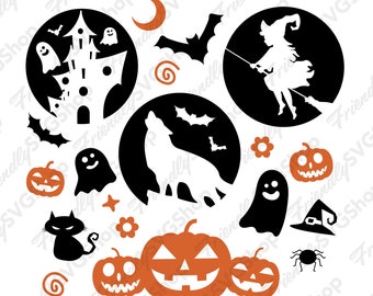 Halloween Moon Vector Artwork