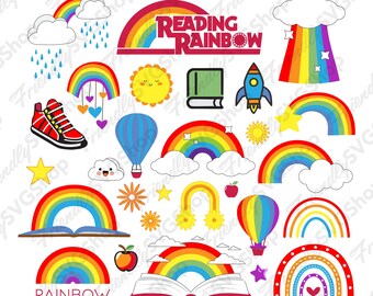 Reading Rainbow Vector Artwork