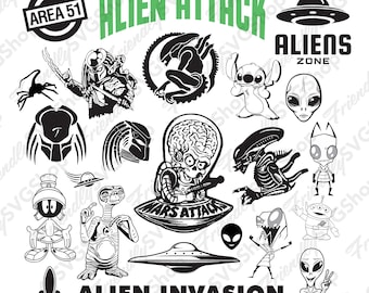 Aliens-vectorkunstwerken