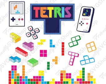 Retro Video Game Icons Vector Artwork