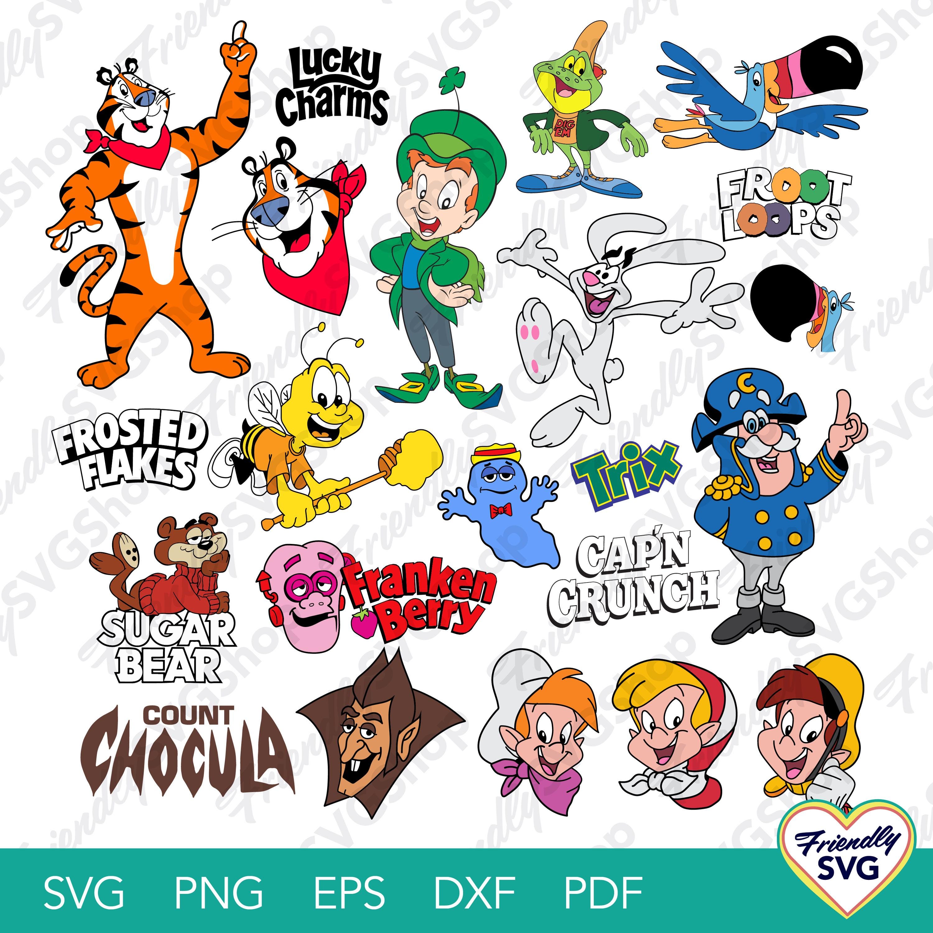 Cereal Mascot Characters Vector Artwork Icons Etsy Cereal Mascot Characters Vector Artwork Icons Etsy