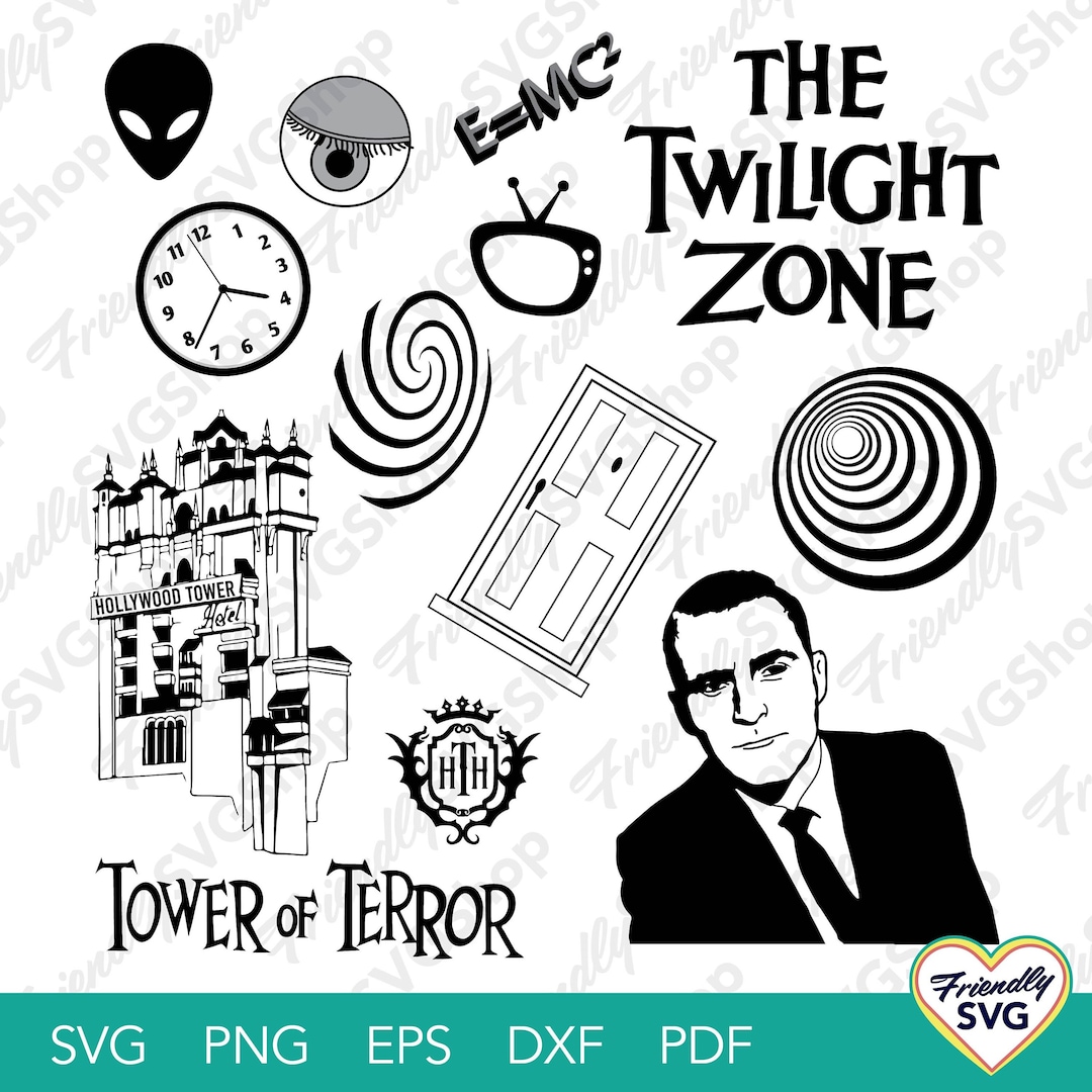 Twilight Zone Icons Vector Artwork Etsy