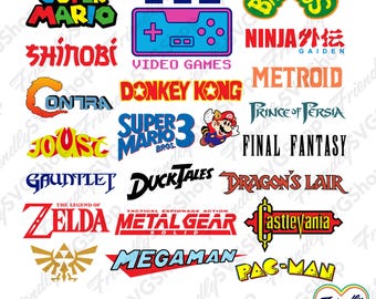 80's Video Games Vector Artwork Icons