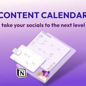 Notion Social Media Planner | Content Calendar