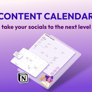 Notion Social Media Planner | Content Calendar