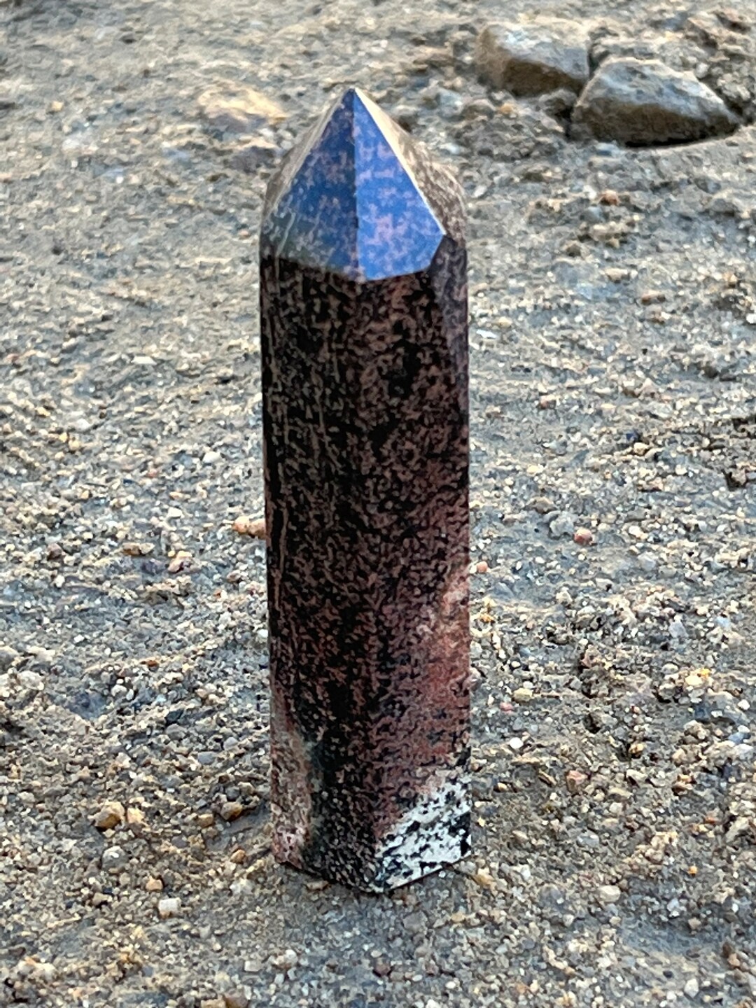 Stunning Flower Obsidian All Natural Polished Crystal Tower Etsy