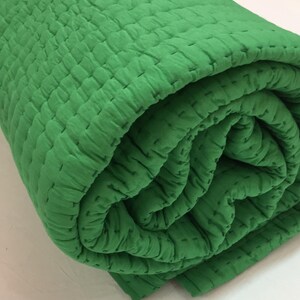 Eco-friendly kantha comforter.