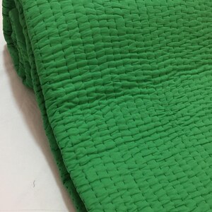 Indian kantha stitched quilt.