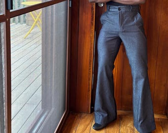 Men’s flare Pants,Denim Trousers ,Men bell bottom fit,trendy cool men trousers,Men's relaxed vintage, disco pants,flared flares,70s pants