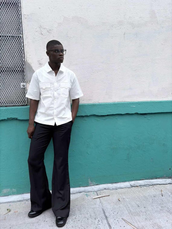 Elegante Pantalones De Vestir Acampanados Pantalones Mujer Rectos