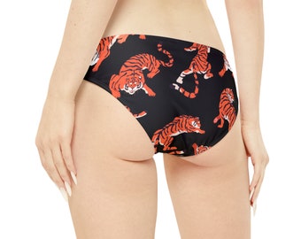 Set bikini tigre con spalline