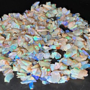 Australian Multicolour Coober Pedy Rough Opal Chips 87.90 Carat
