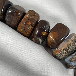 Boulder Opal Tumble Beads Bracelet 60 carat