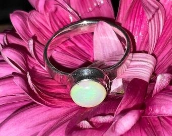 Natural Australian Coober Pedy Opal Ring 13.75 Carat