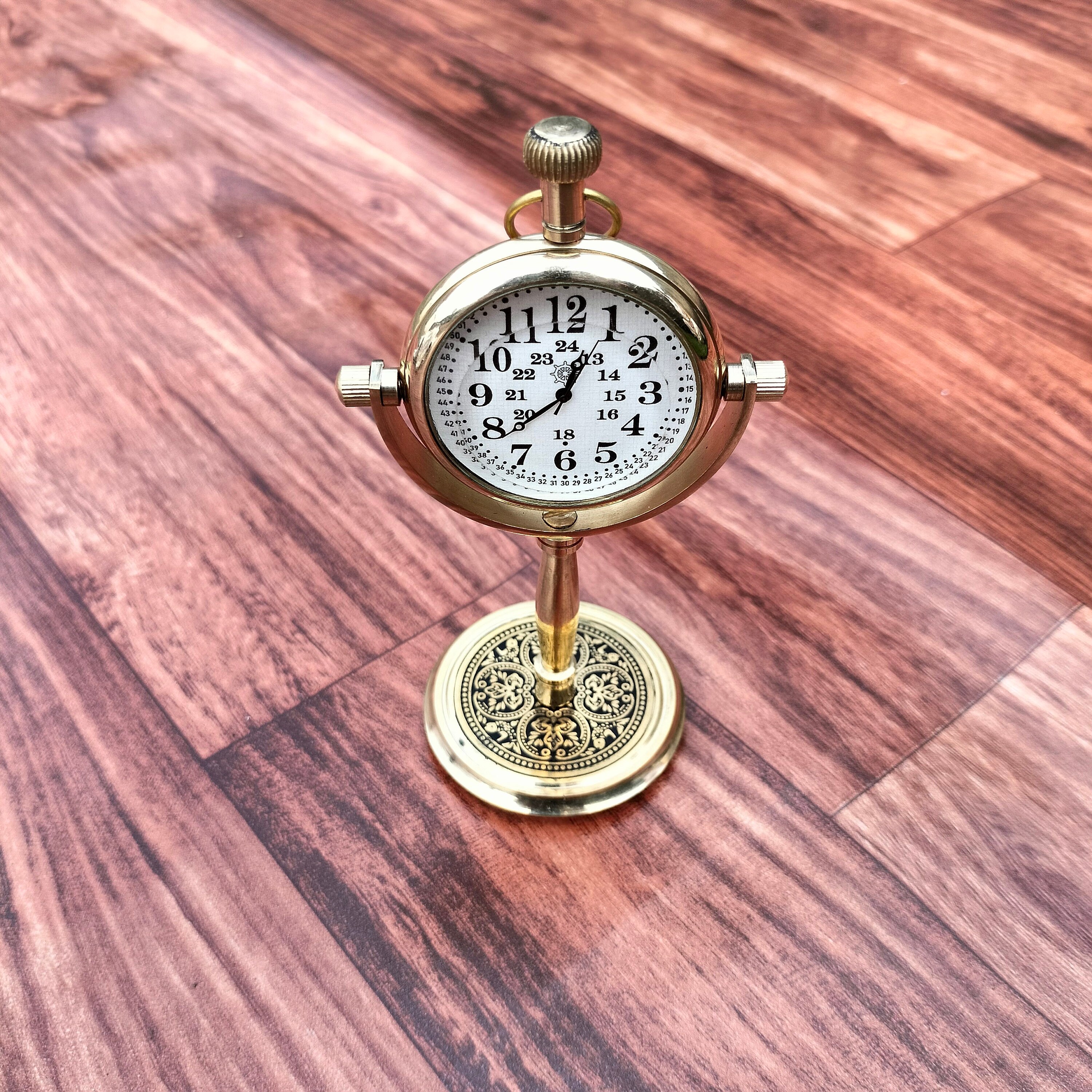 Personalized Beautiful Office Desk Clock With Designer Stand - Etsy