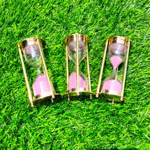 Sanduhr / Sanduhr Messing Vintage Stil Made Für Royal Navy London Schöne Dekorations- und Geschenkartikel Set mit 3 Stück